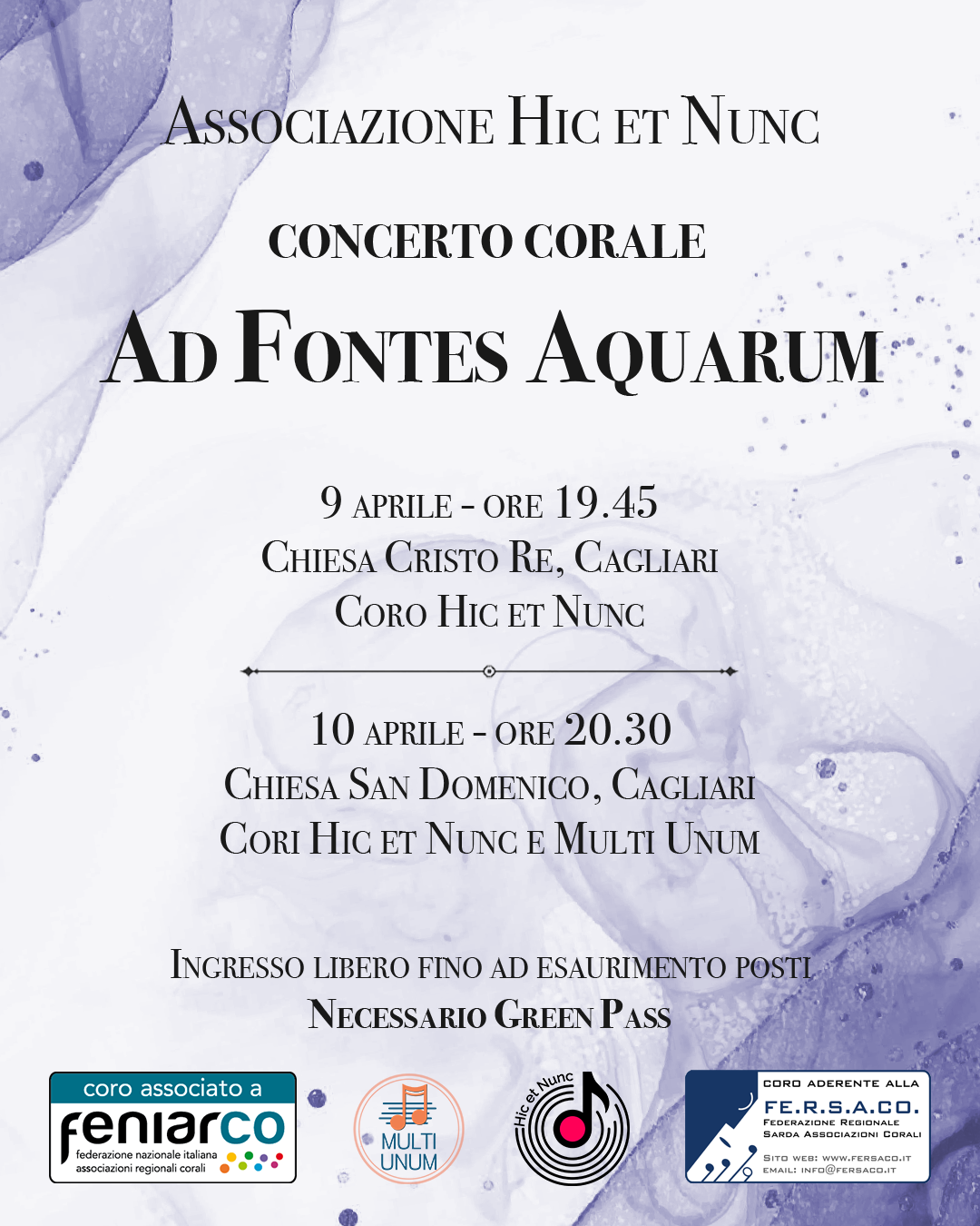 Ad fontes aquarum – Concerto corale su temi della Quaresima